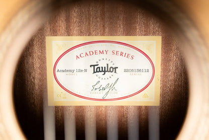 Taylor Academy 12e-N Nylon Grand Concert Acoustic/Electric Guitar with Gig Bag
