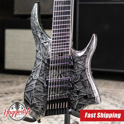 Legator R8F Revenant Bolt-On 8-String Multi-Scale Electric Guitar - Gloss Black Ice