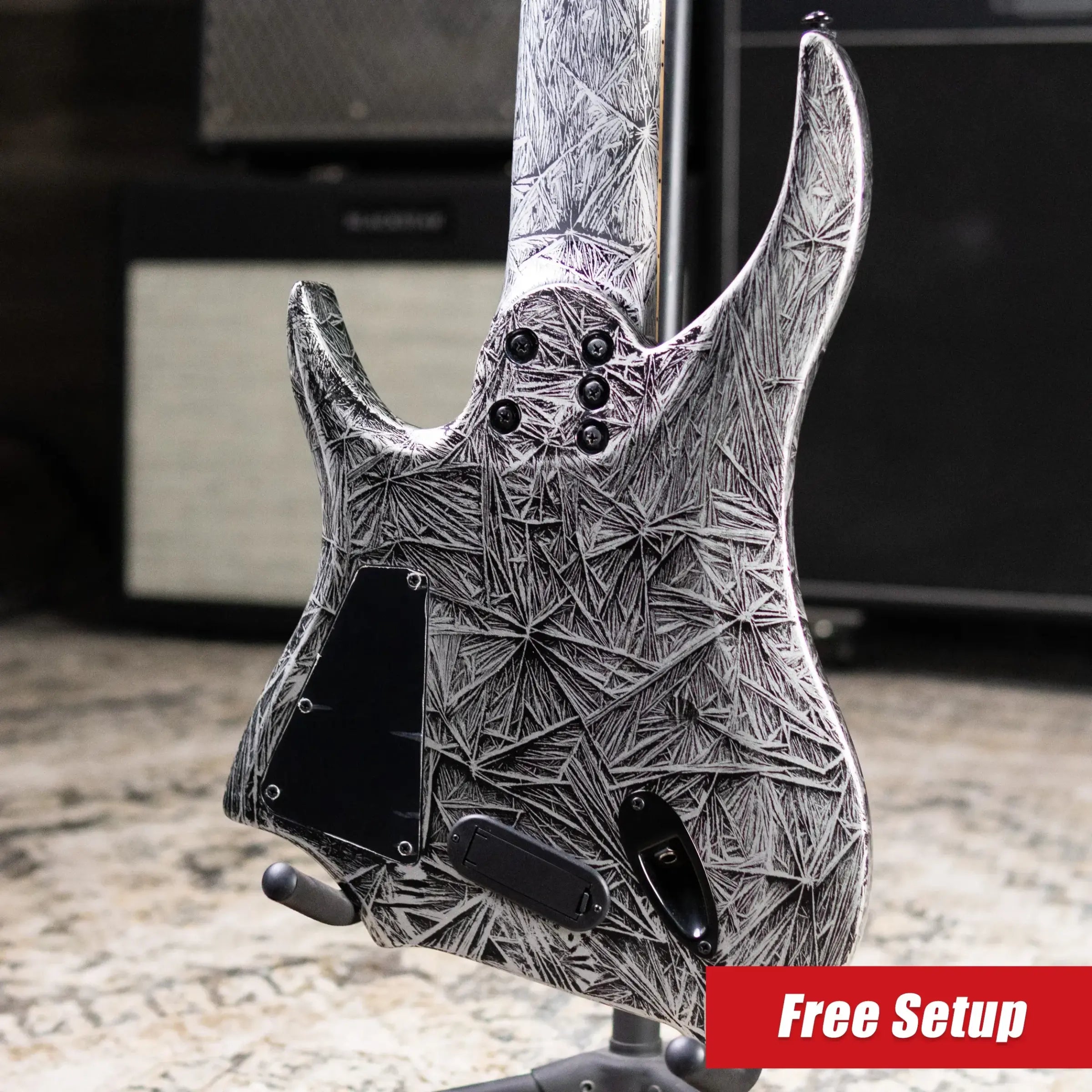 Legator R8F Revenant Bolt-On 8-String Multi-Scale Electric Guitar - Gloss Black Ice