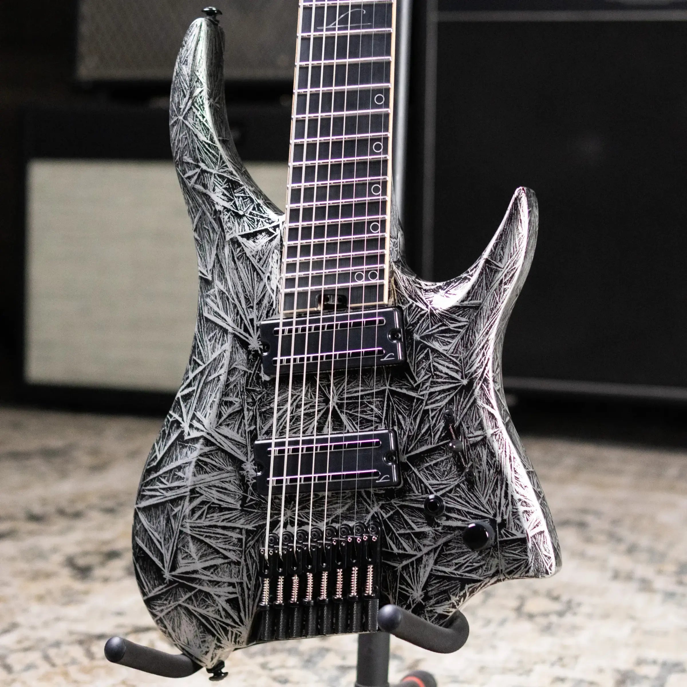 Legator R8F Revenant Bolt-On 8-String Multi-Scale Electric Guitar - Gloss Black Ice