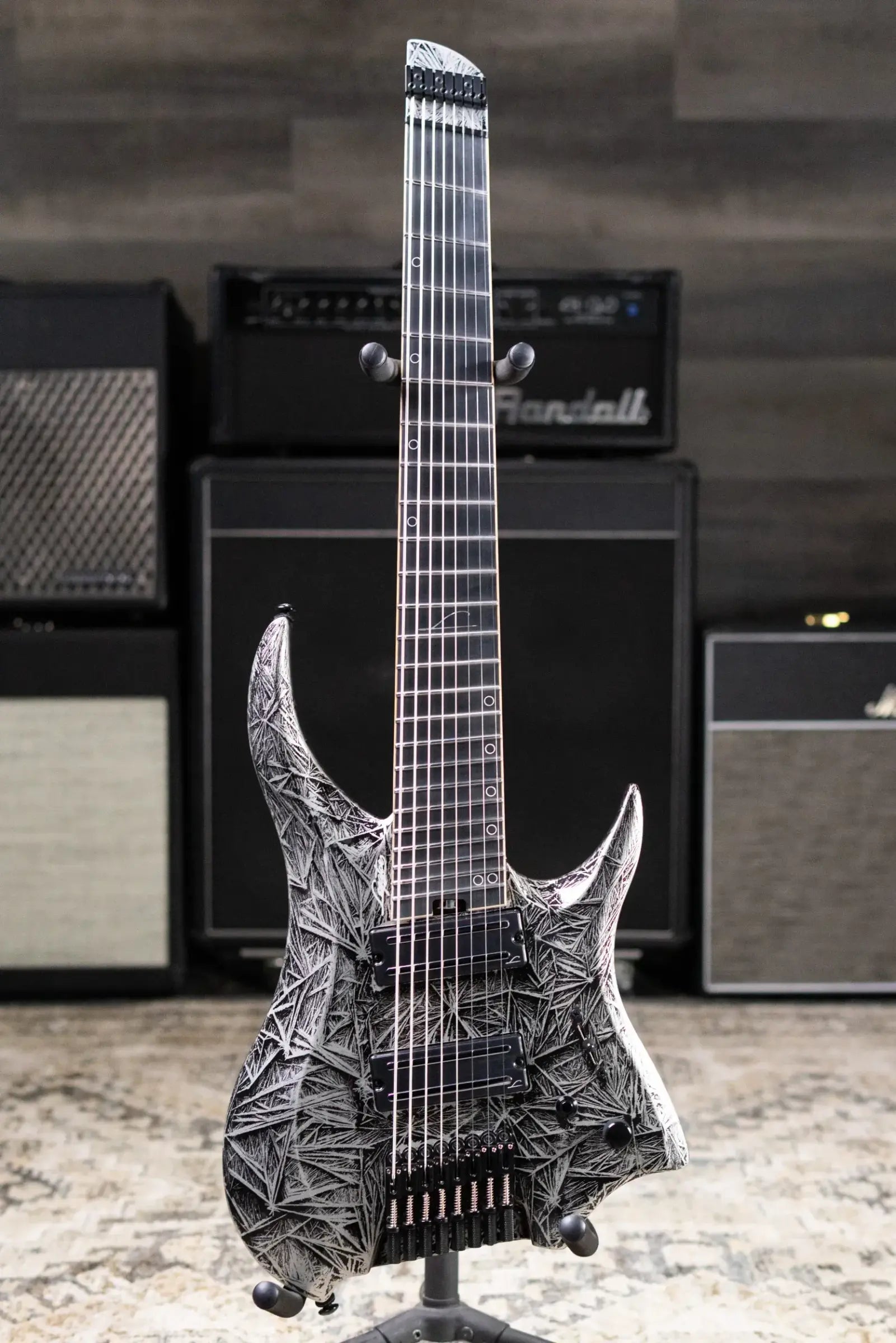 Legator R8F Revenant Bolt-On 8-String Multi-Scale Electric Guitar - Gloss Black Ice