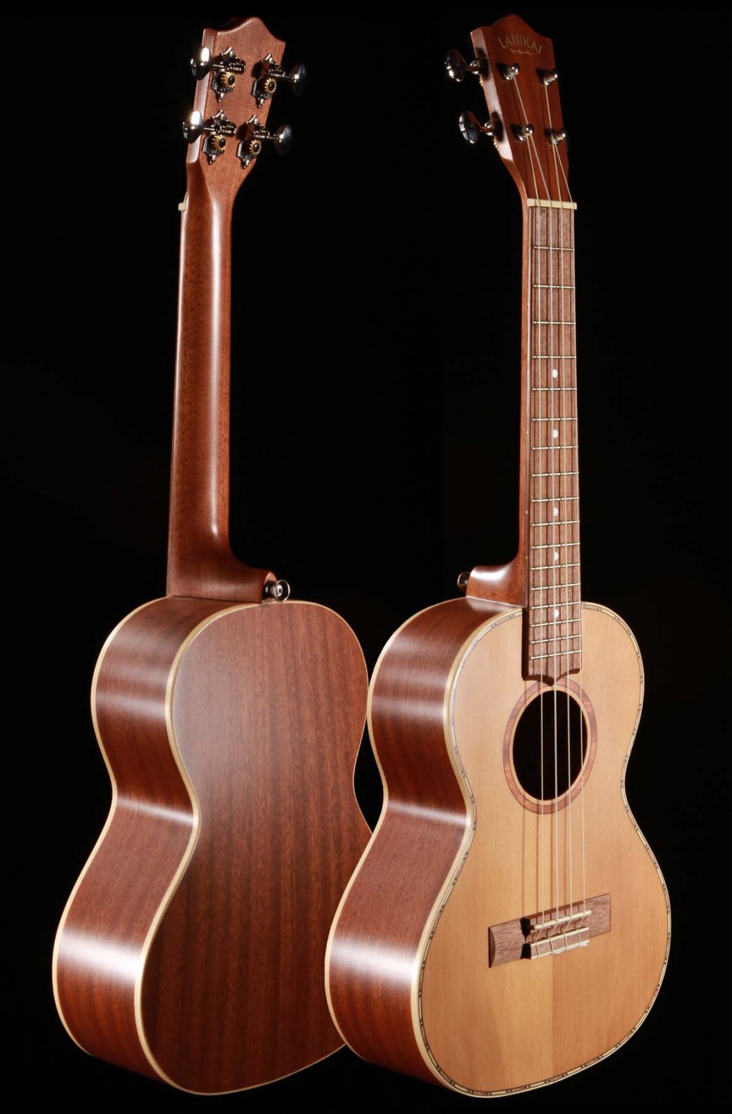 Lanikai CDST-T Solid Cedar Top Satin Finish Tenor Ukulele