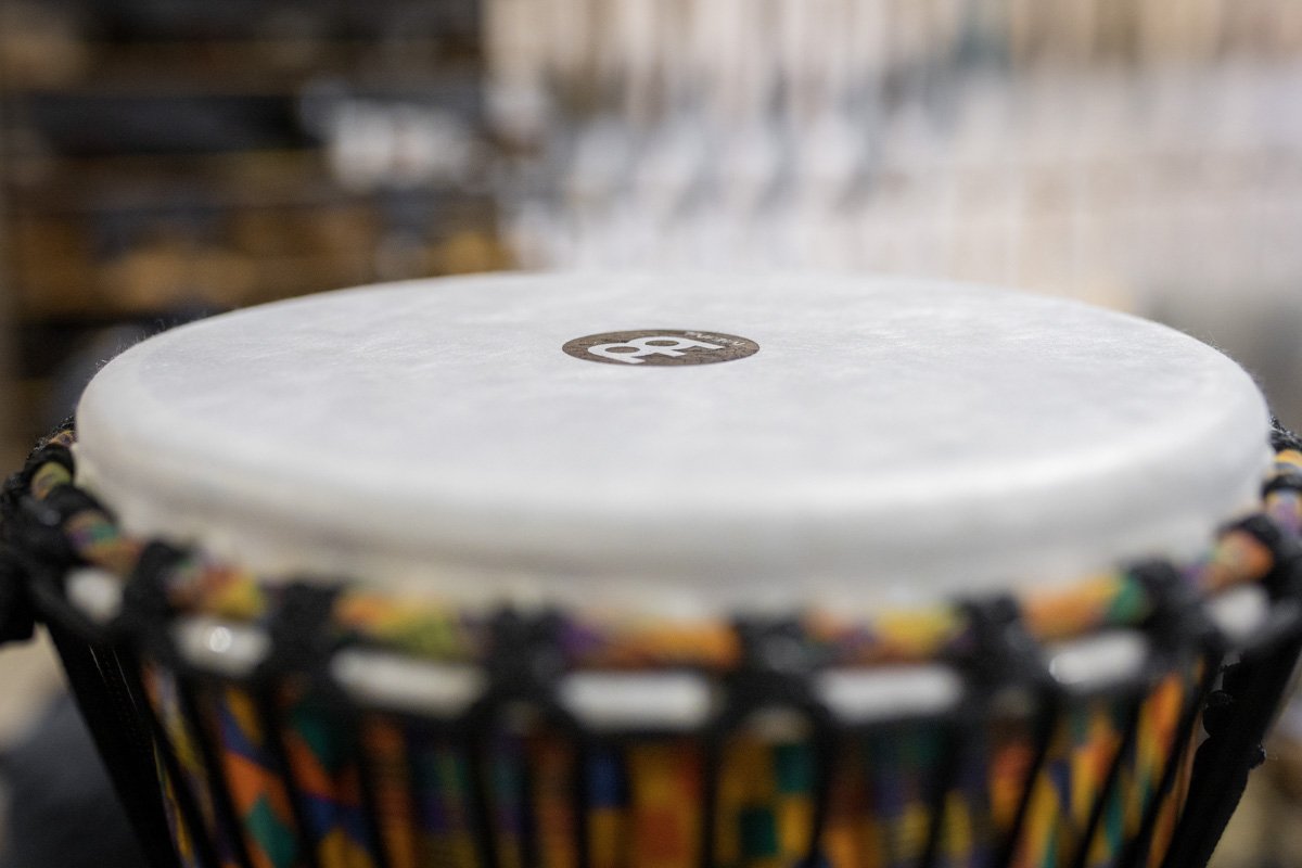 Meinl 10" Rope Tuned Travel Series Djembe - Kenyan Quilt