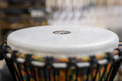 Meinl 10" Rope Tuned Travel Series Djembe - Kenyan Quilt
