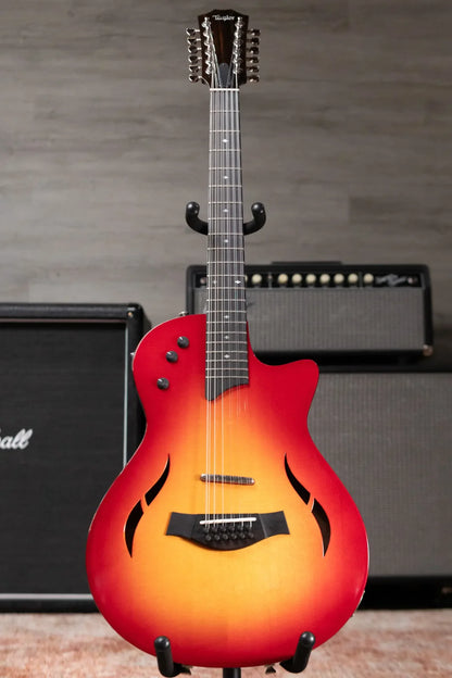Taylor T5z-12 Classic DLX 12-String Electric Guitar - Cherry Sunburst with Hardshell Case