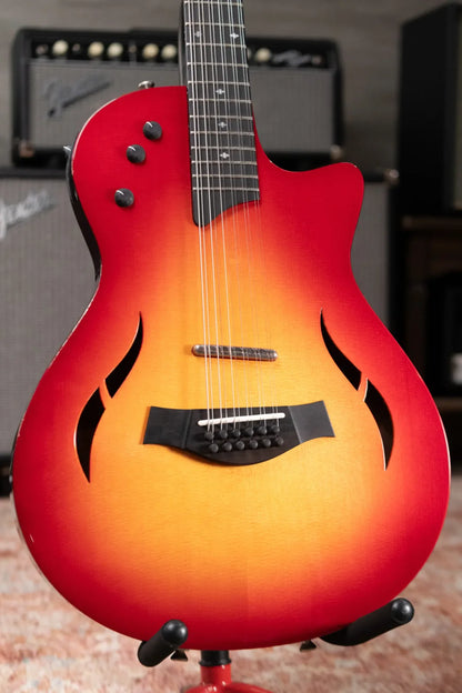 Taylor T5z-12 Classic DLX 12-String Electric Guitar - Cherry Sunburst with Hardshell Case