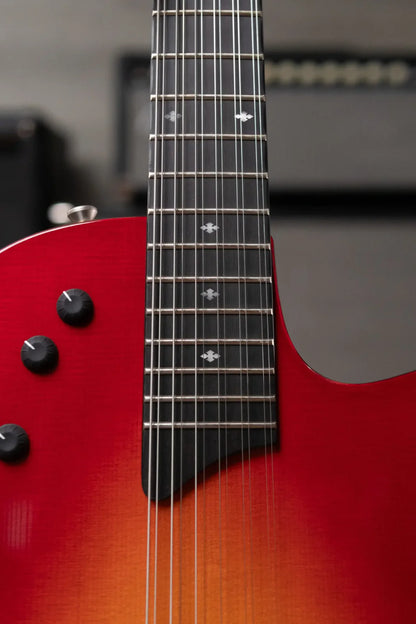 Taylor T5z-12 Classic DLX 12-String Electric Guitar - Cherry Sunburst with Hardshell Case