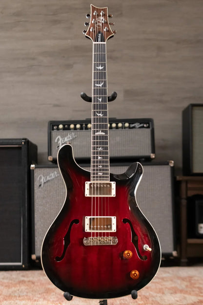 PRS SE Hollowbody Electric Guitar - Fire Red Burst