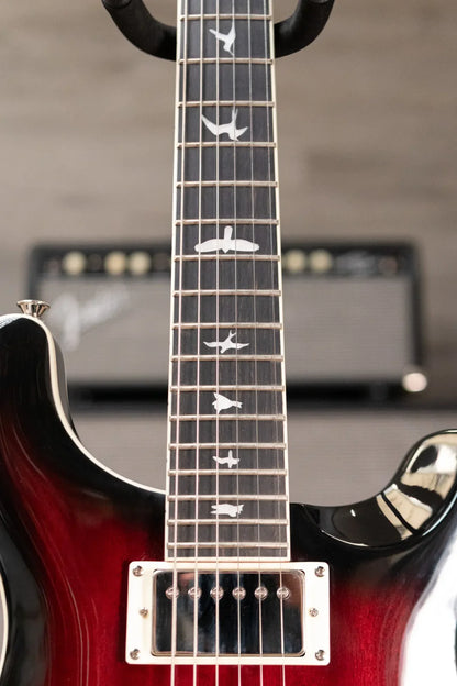 PRS SE Hollowbody Electric Guitar - Fire Red Burst