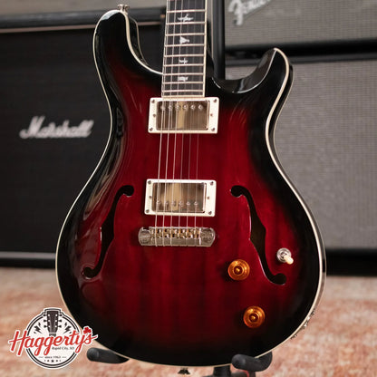 PRS SE Hollowbody Electric Guitar - Fire Red Burst