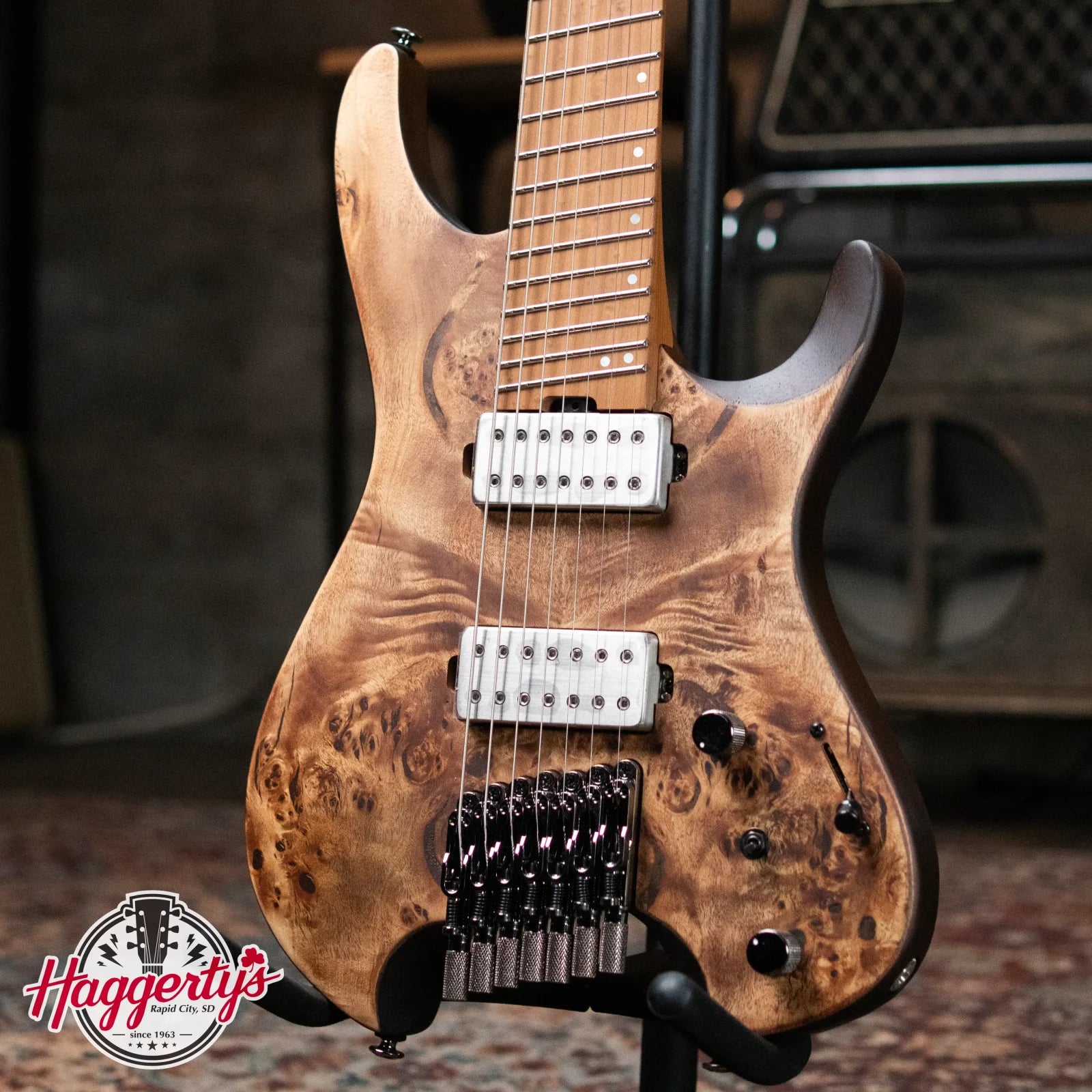 Ibanez QX527PB 7-String Electric - Antique Brown Stained with Gig Bag