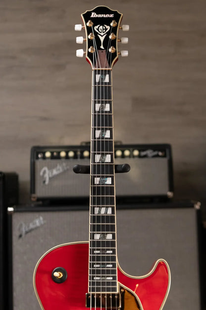 Ibanez GB10SEFMSRR George Benson Signature Hollowbody Electric Guitar - Sapphire Red with Hardshell Case