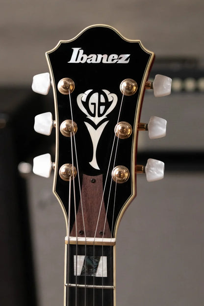 Ibanez GB10SEFMSRR George Benson Signature Hollowbody Electric Guitar - Sapphire Red with Hardshell Case