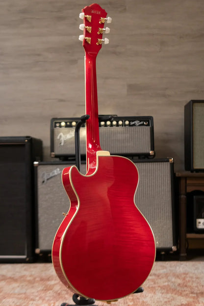 Ibanez GB10SEFMSRR George Benson Signature Hollowbody Electric Guitar - Sapphire Red with Hardshell Case