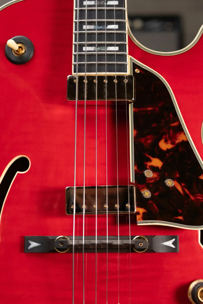 Ibanez GB10SEFMSRR George Benson Signature Hollowbody Electric Guitar - Sapphire Red with Hardshell Case