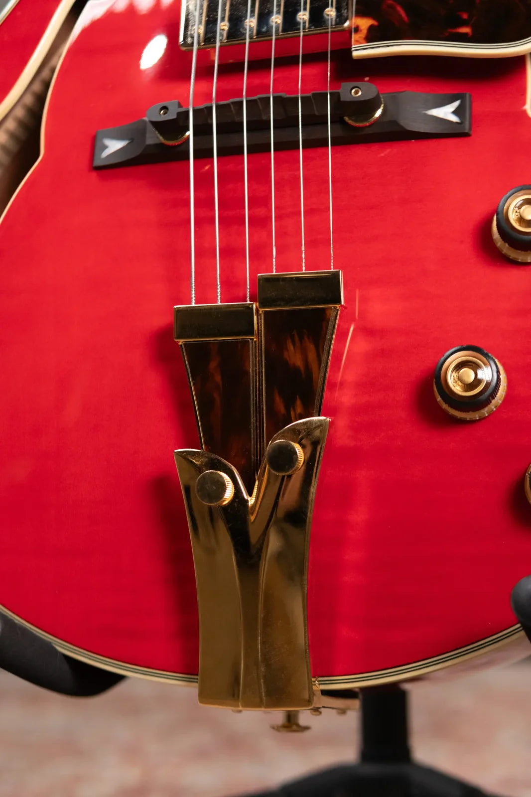 Ibanez GB10SEFMSRR George Benson Signature Hollowbody Electric Guitar - Sapphire Red with Hardshell Case