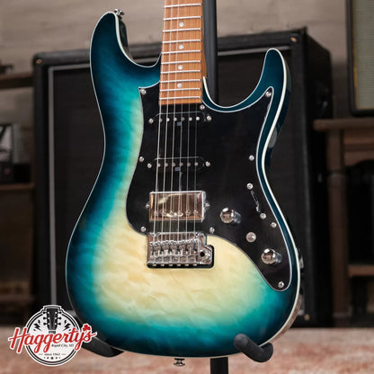 Ibanez AZ24P1QMDOB Electric Guitar - Deep Ocean Blonde