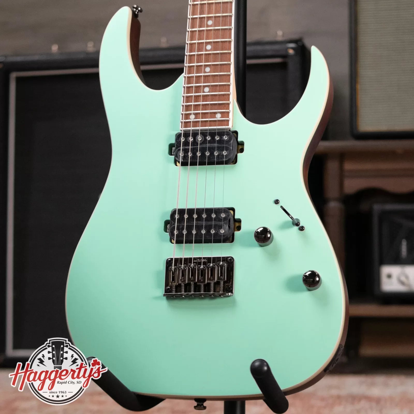 new 6.8 lbs Ibanez RG421SSEM Electric Guitar Sea Shore Matte haggertys 1