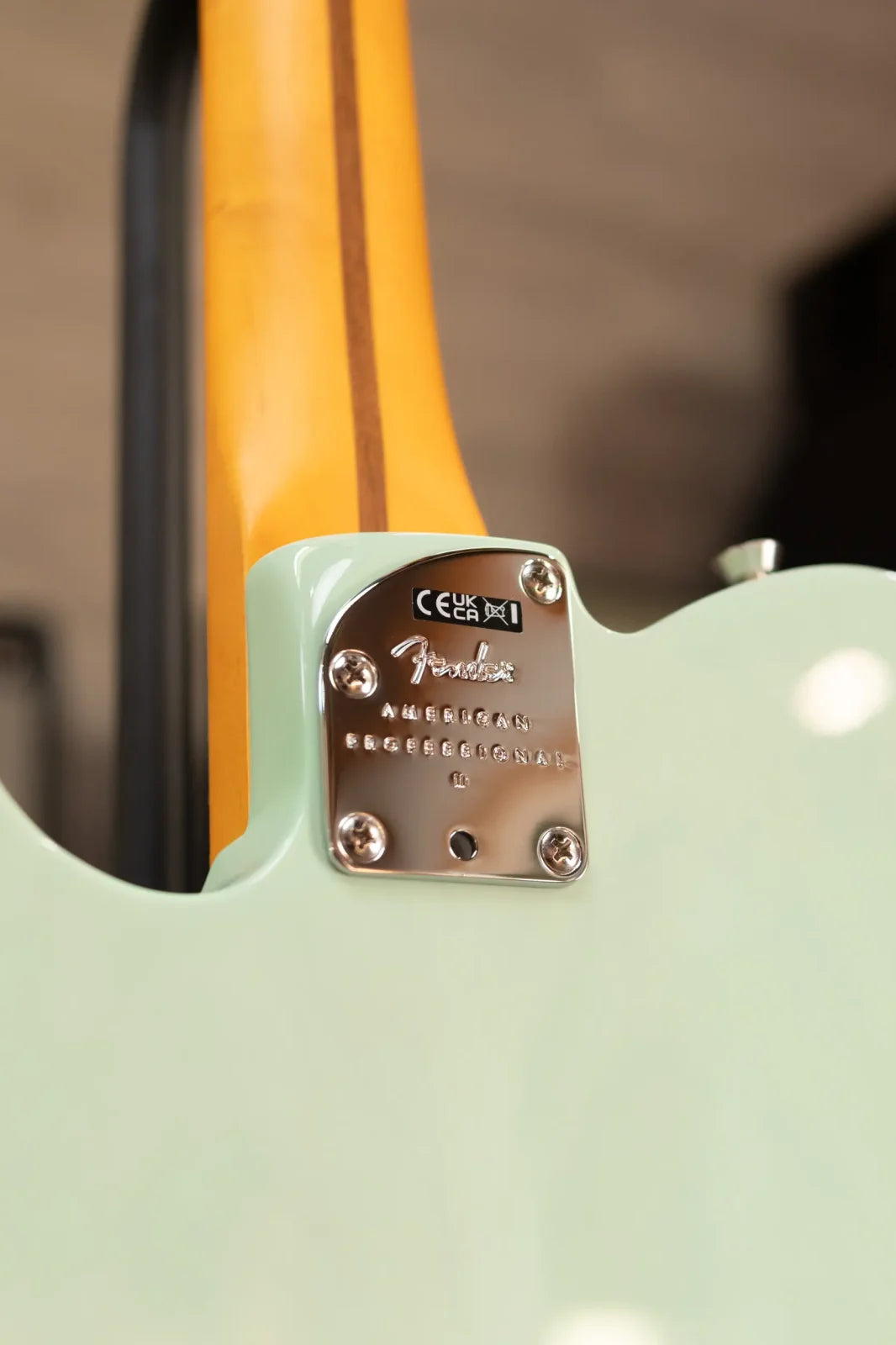 Fender American Professional II Telecaster Thinline - Transparent Surf Green with Hardshell Case