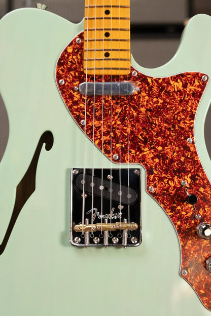 Fender American Professional II Telecaster Thinline - Transparent Surf Green with Hardshell Case