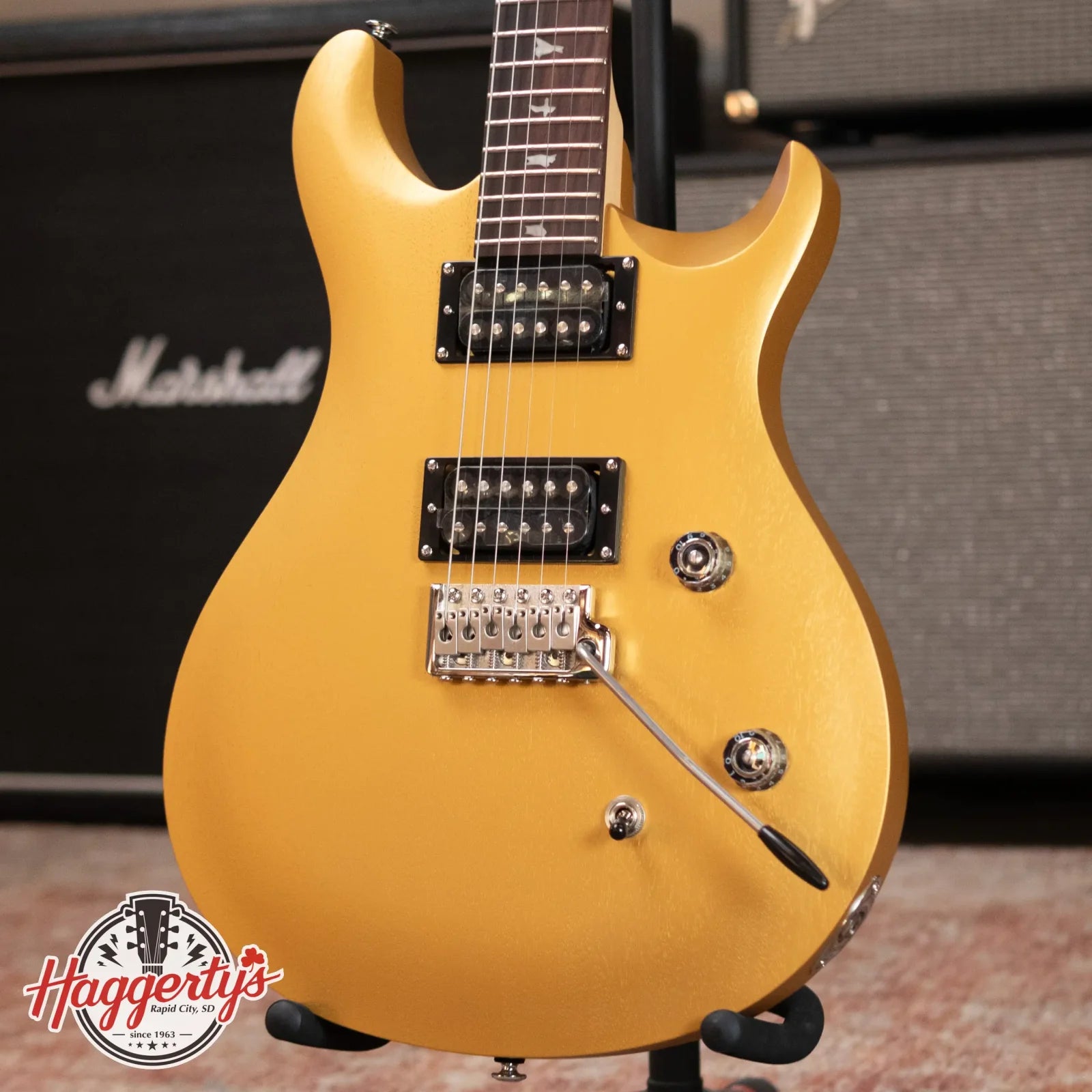 PRS SE CE 24 Standard Satin - Metallic Gold with Gig Bag