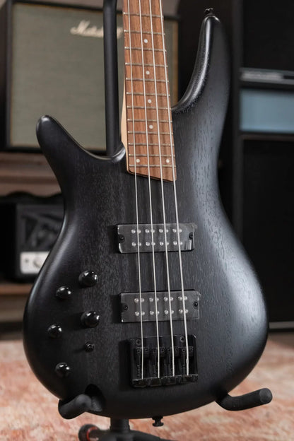 Ibanez SR300EBLWK Standard 4-String Electric Bass Left-Handed - Weathered Black