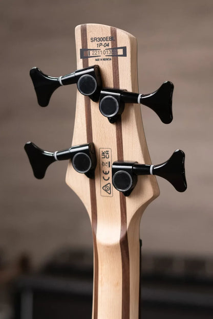 Ibanez SR300EBLWK Standard 4-String Electric Bass Left-Handed - Weathered Black