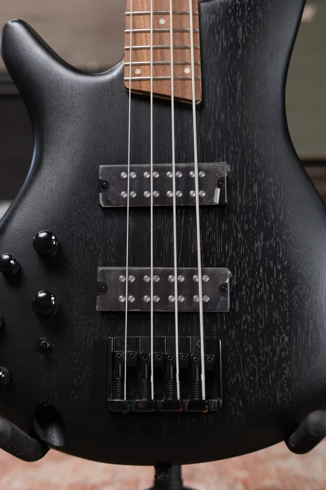 Ibanez SR300EBLWK Standard 4-String Electric Bass Left-Handed - Weathered Black