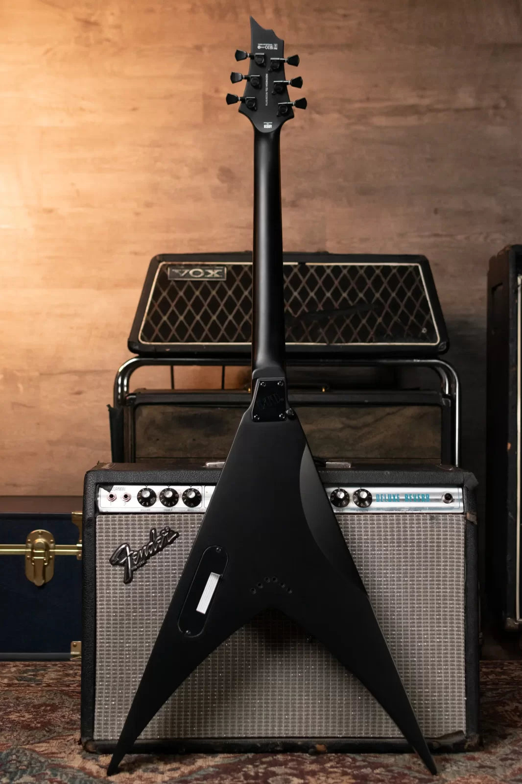 ESP LTD Nergal HEX-200 Signature Electric Guitar - Black Satin