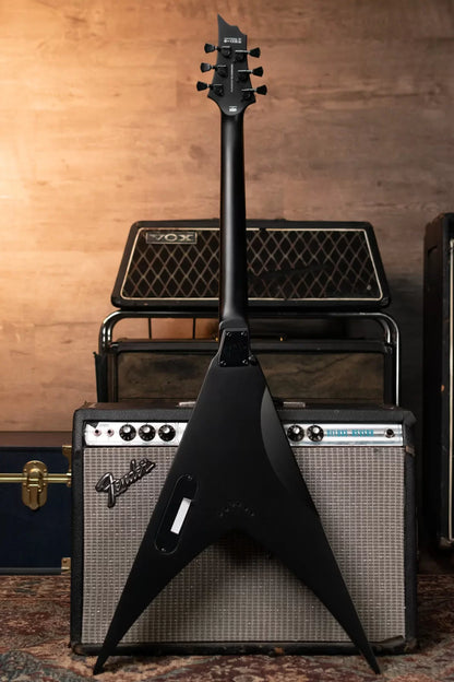 ESP LTD Nergal HEX-200 Signature Electric Guitar - Black Satin