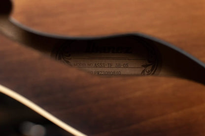 Ibanez AS53TF Artcore Semi-Hollowbody Electric Guitar - Tobacco Flat