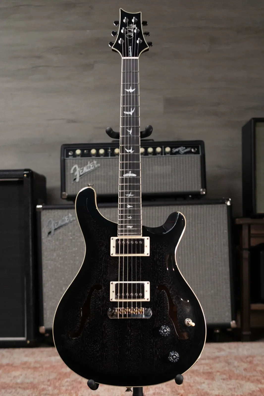 PRS SE Hollowbody Standard - Dog Hair Smokeburst with Hardshell Case
