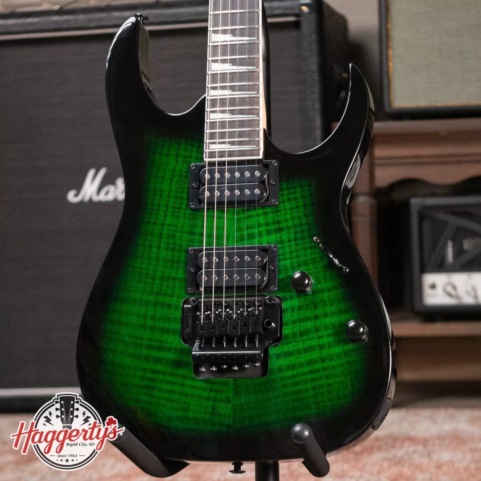 Ibanez GRG320FATEB GIO Electric Guitar - Transparent Emerald Burst