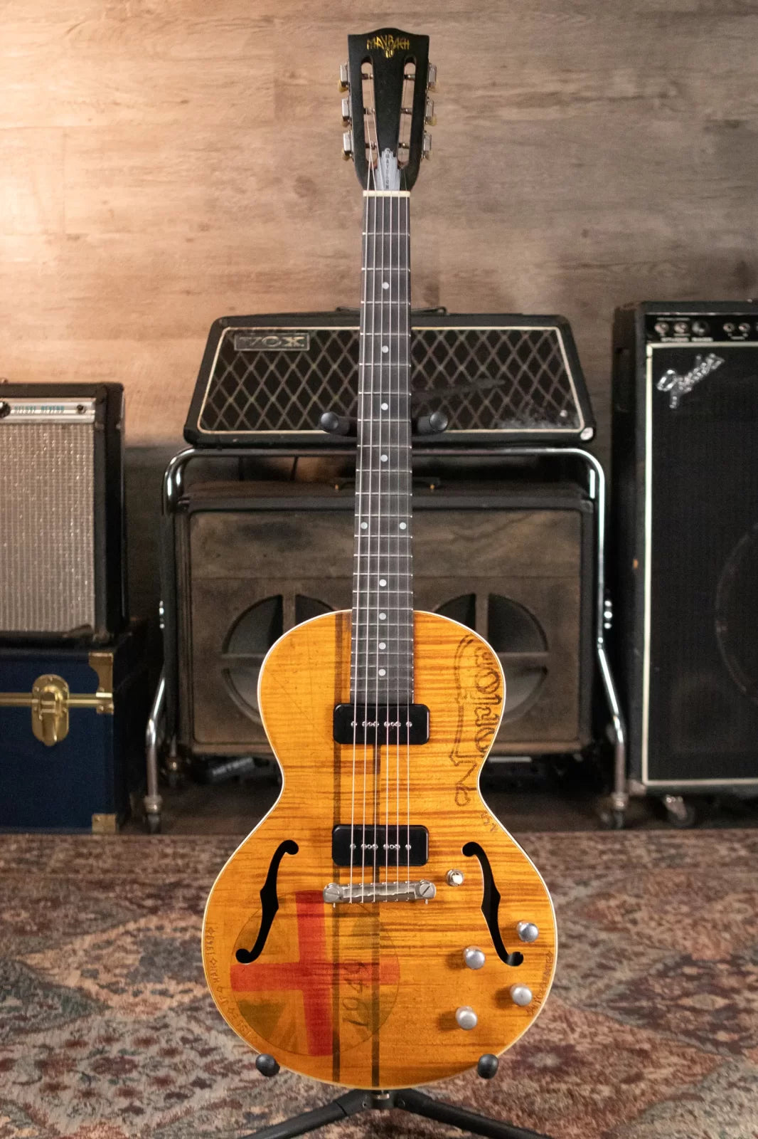 Maybach Masterbuilt Little Wing Arched Top NonCutaway - Natural with Hardshell Case
