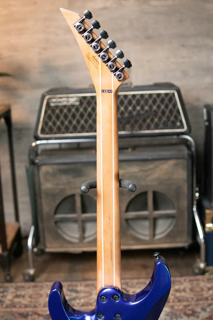 Jackson American Series Virtuoso HT, Streaked Ebony Fingerboard - Mystic Blue with Structured Soft Case - Demo