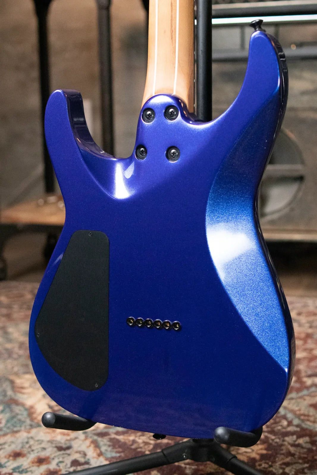 Jackson American Series Virtuoso HT, Streaked Ebony Fingerboard - Mystic Blue with Structured Soft Case - Demo