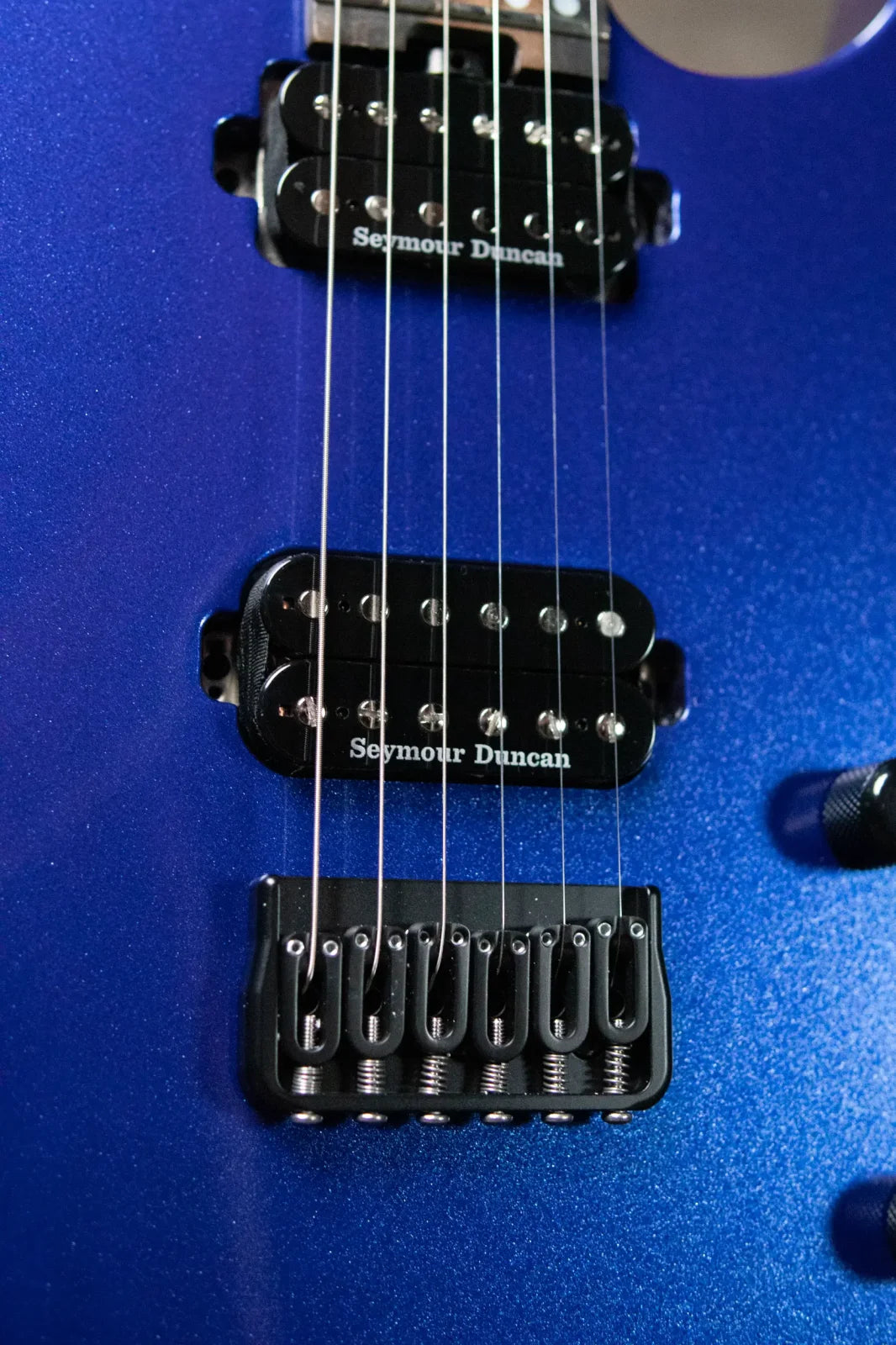 Jackson American Series Virtuoso HT, Streaked Ebony Fingerboard - Mystic Blue with Structured Soft Case - Demo