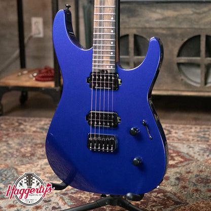Jackson American Series Virtuoso HT, Streaked Ebony Fingerboard - Mystic Blue with Structured Soft Case - Demo