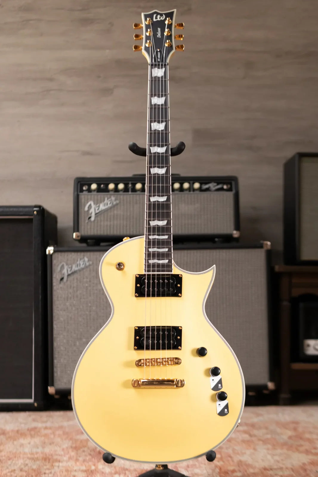 ESP LTD EC-1000T CTM Electric Guitar - Vintage Gold Satin