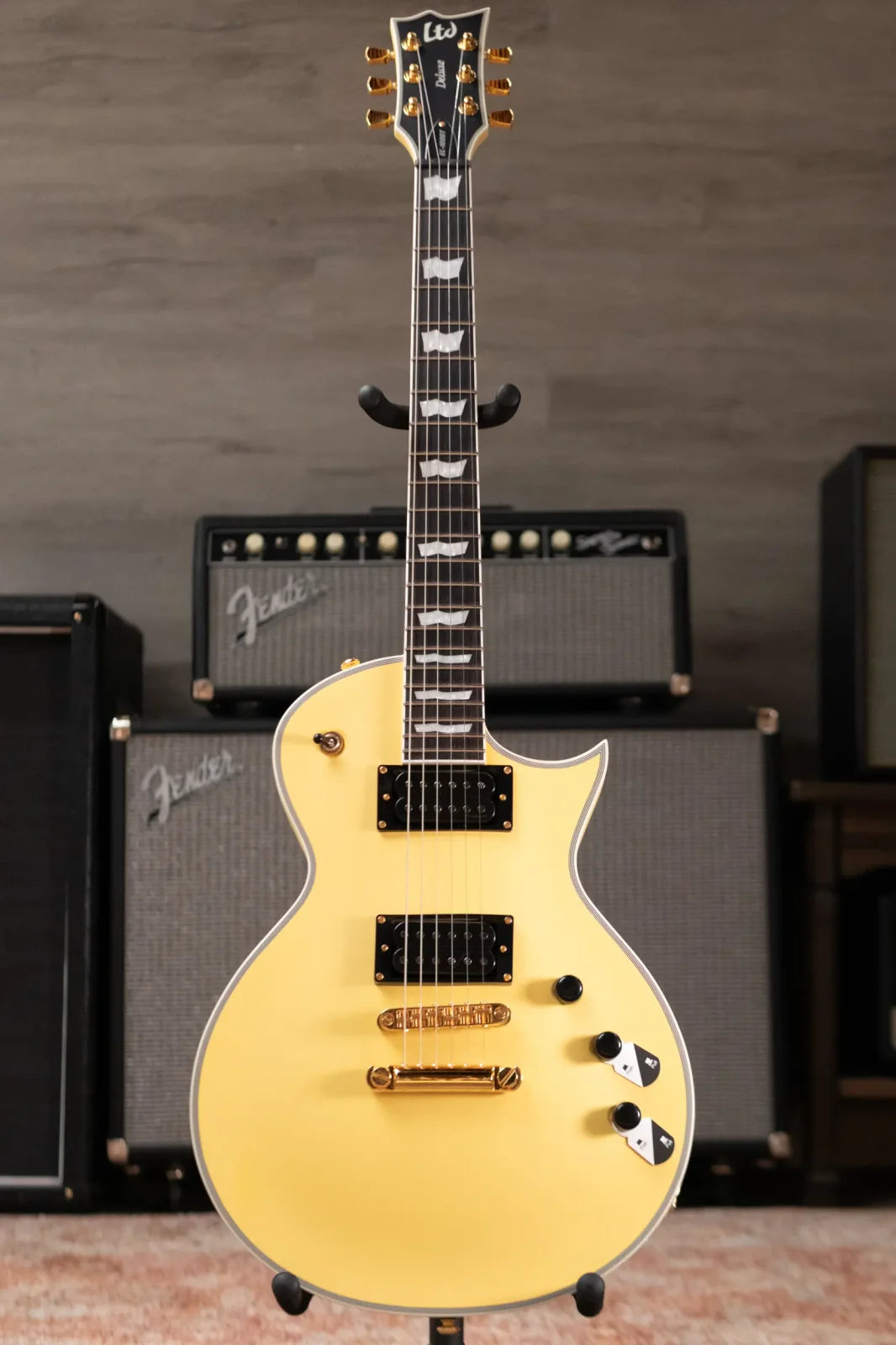 ESP LTD EC-1000T CTM Electric Guitar - Vintage Gold Satin