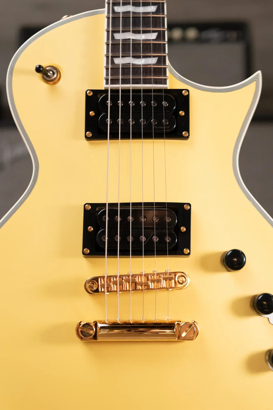 ESP LTD EC-1000T CTM Electric Guitar - Vintage Gold Satin
