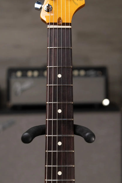 Fender American Professional II Stratocaster Thinline - Transparent Daphne Blue with Hardshell Case