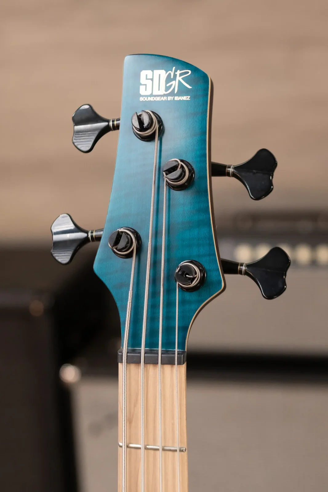 Ibanez Premium SR1420B 4-String Electric Bass Guitar - Caribbean Green Low Gloss