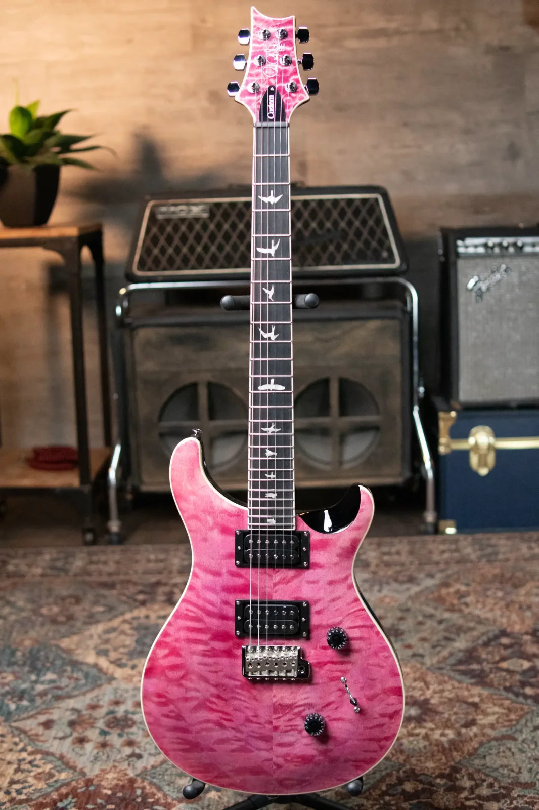 PRS SE Custom 24 - Quilted Violet with Gig Bag
