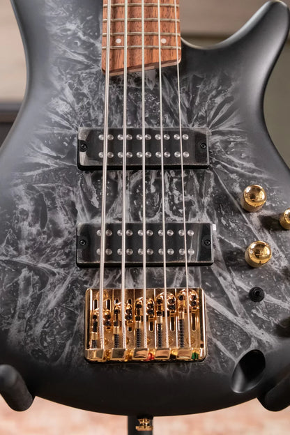 Ibanez SR305EDXBZM 5-String Electric Bass - Black Ice Frozen Matte