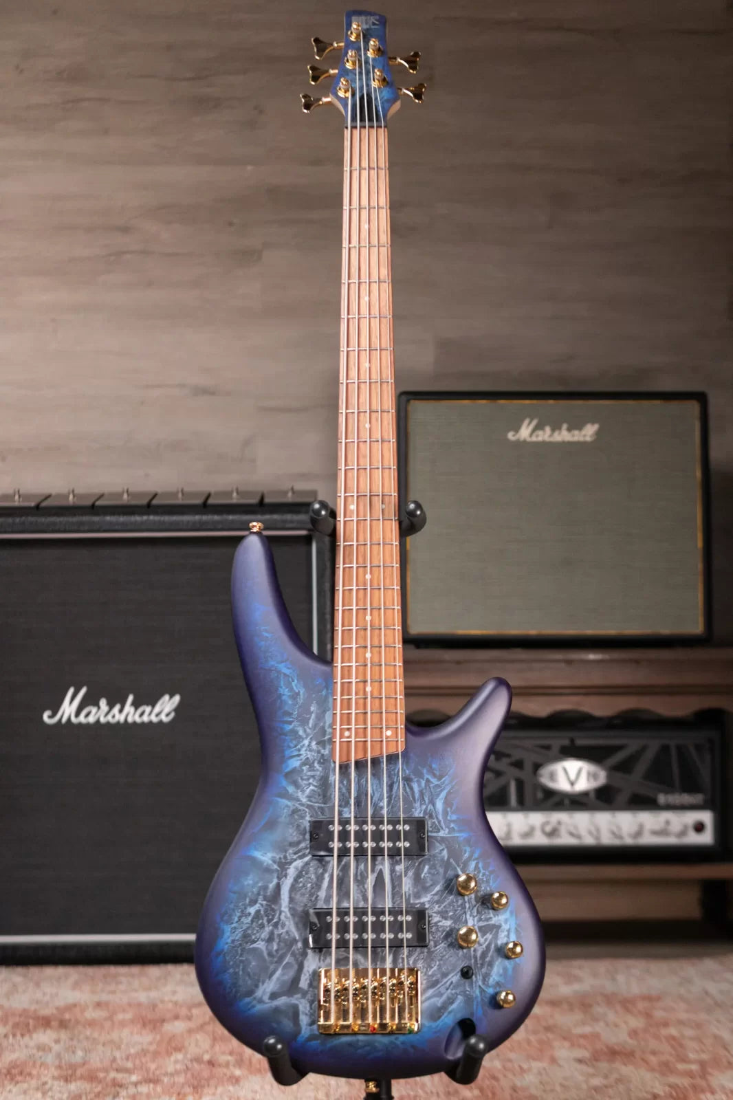 Ibanez SR305EDXCZM 5-String Electric Bass - Cosmic Blue Frozen Matte