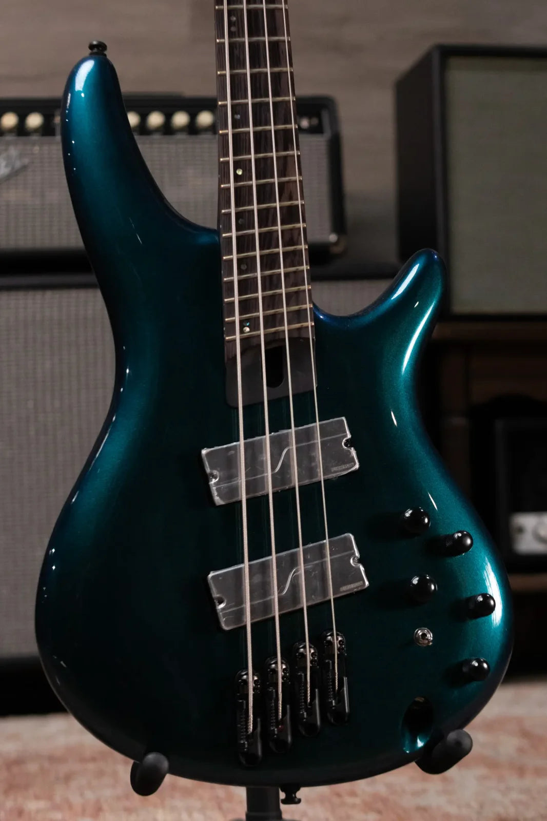 Ibanez Bass Workshop SRMS720BCM 4-String Multi-Scale Bass Guitar - Blue Chameleon