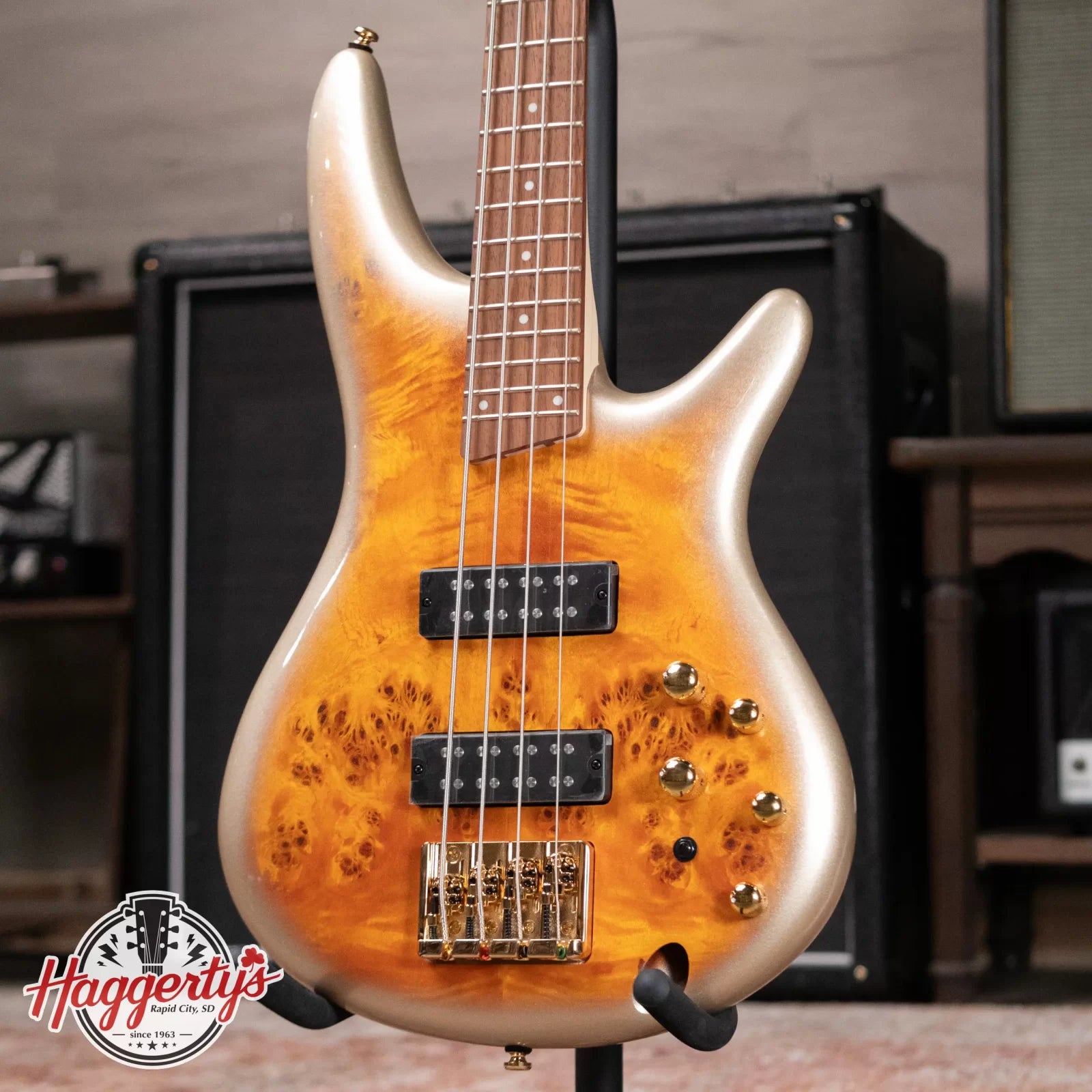 Ibanez SR400EPBDXMGU 4-String Electric Bass - Mars Gold Metallic Burst