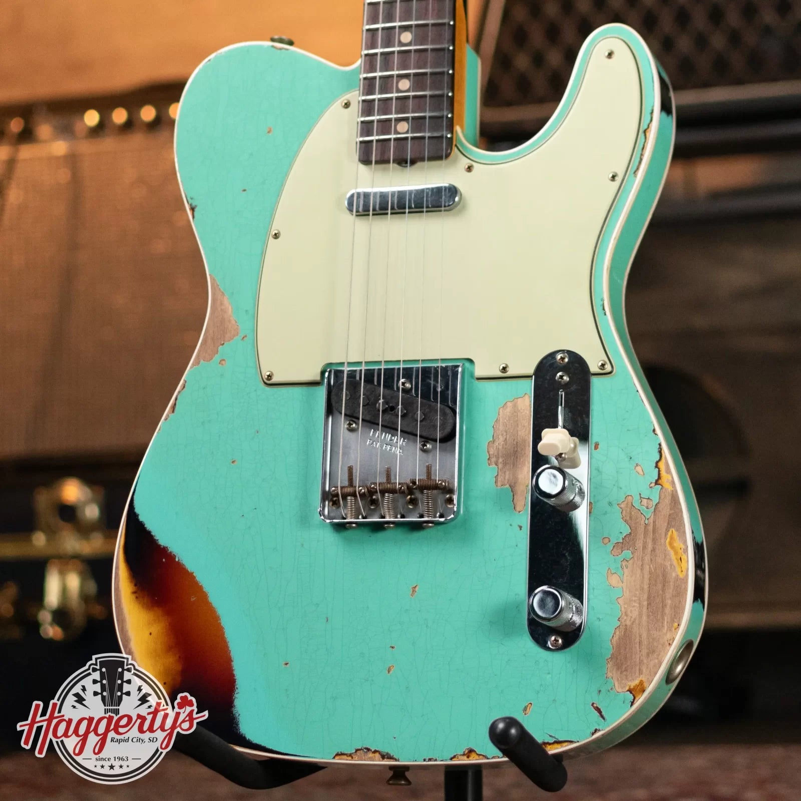 Fender Custom Shop LTD 1960 Telecaster Heavy Relic - Aged Sea Foam Green/3-Tone Sunburst with Hardshell Case