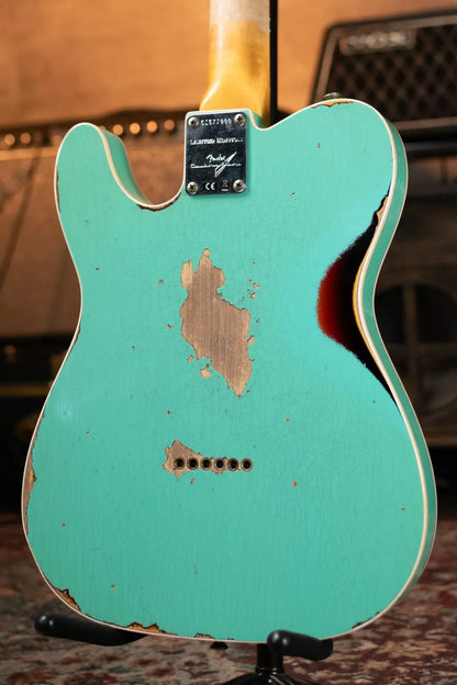 Fender Custom Shop LTD 1960 Telecaster Heavy Relic - Aged Sea Foam Green/3-Tone Sunburst with Hardshell Case